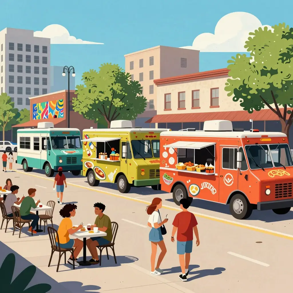 Food Truck Scene in Austin